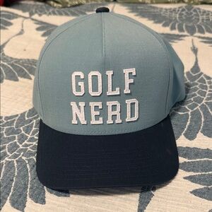 Travis Mathew Blue and Black Golf Nerd Hat
